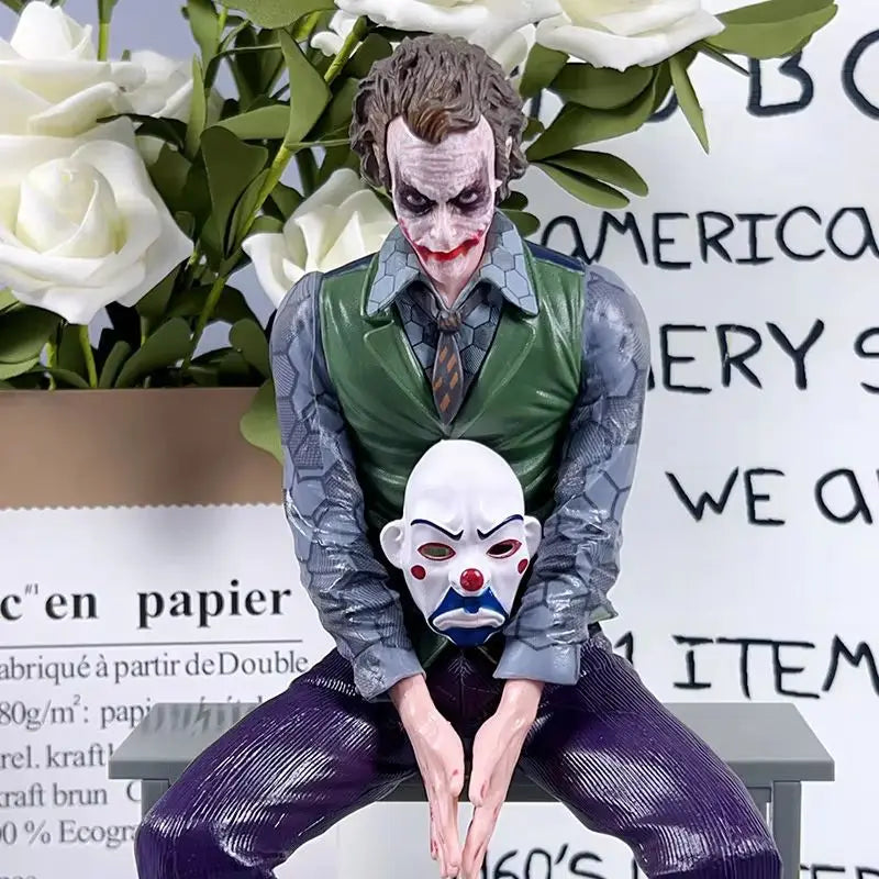 Joker Heath Ledger Action Figures Car Roof Decoration Portable Wild Mask Statue Model Car Doll Toy Collection Christmas Gift
