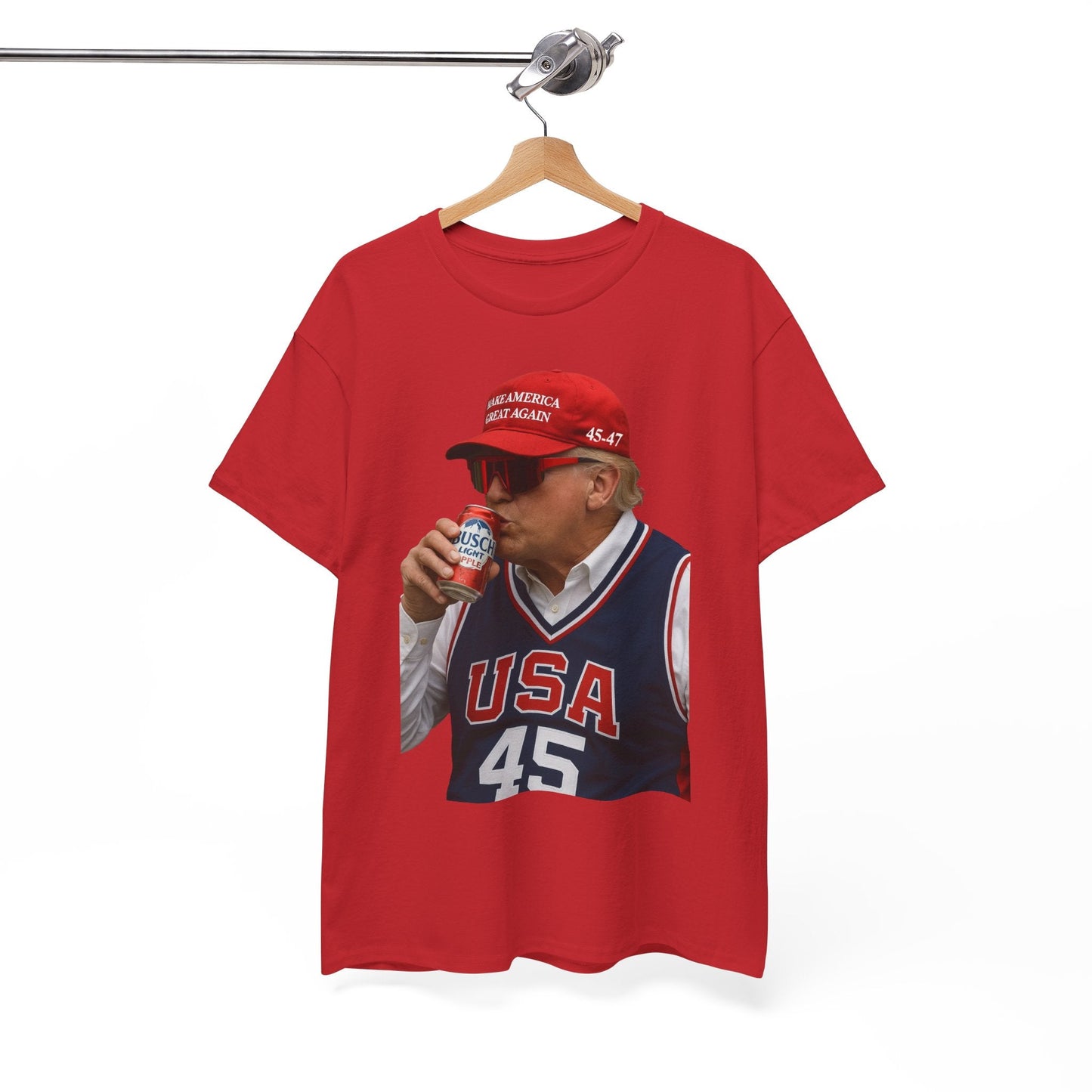 Morant American Retro Printing Round Neck Short Sleeve High Street Tide Brand Pure Cotton T-shirt Men's and Women's Streetwear