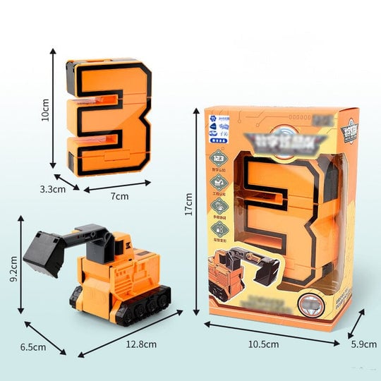 🔥2023 Hot Sale🔥Toy Deformation Number Transform Robot gyerekeknek