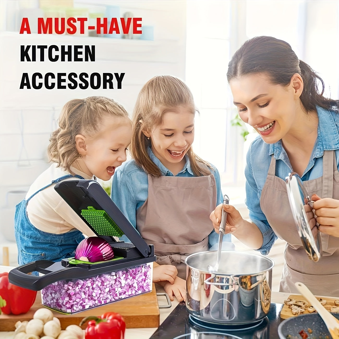 Pro 10in 1 Multifunctional Vegetable Chopper and Slicer Dicer