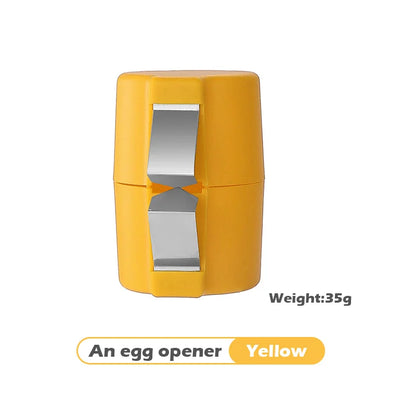 Manual Steel Egg Cracker Beater Plastic Opener and Separator Breaking Raw Egg Shells Kitchen Gadgets for Home Use
