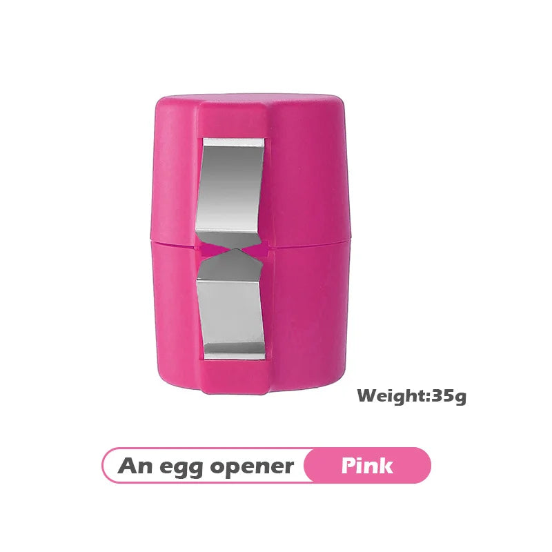 Manual Steel Egg Cracker Beater Plastic Opener and Separator Breaking Raw Egg Shells Kitchen Gadgets for Home Use