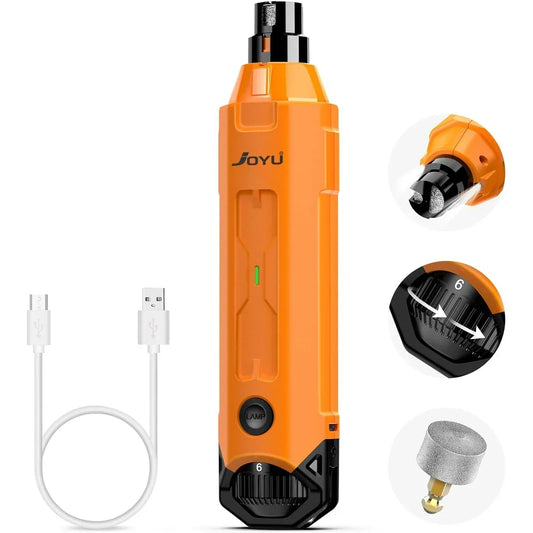 Electric Dog Nail Grinder | 6 Speeds | Ultra Quiet & Rechargeable | Painless Grooming