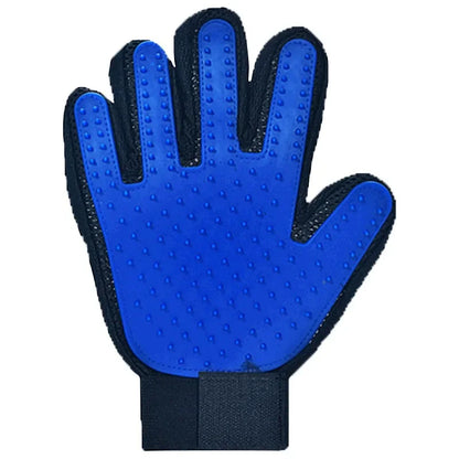 Pet grooming rubber massage gloves cat comb