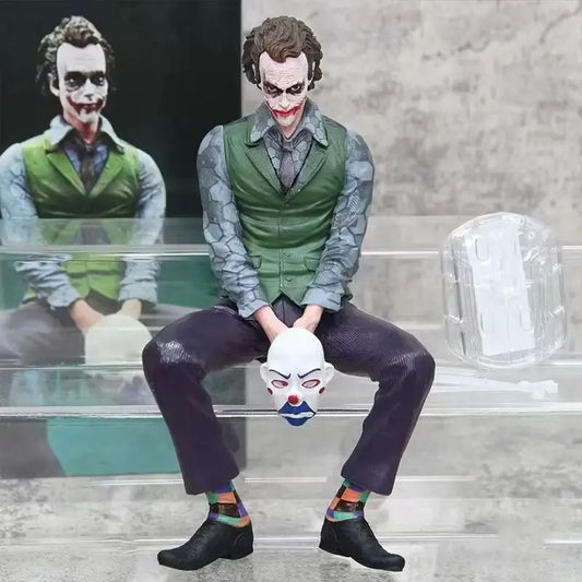 Joker Heath Ledger Action Figures Car Roof Decoration Portable Wild Mask Statue Model Car Doll Toy Collection Christmas Gift