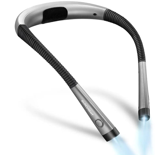 LED rechargeable and bendable arm neck reading light