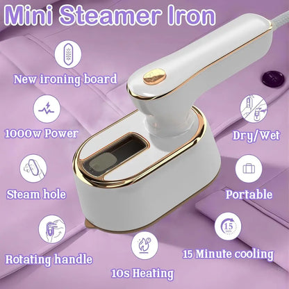 Mini portable travel steamer ironing machine