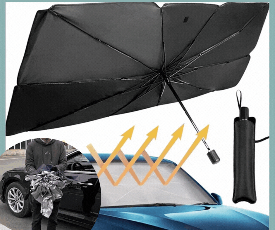 Parasolar tip umbrela pentru masina,130x80