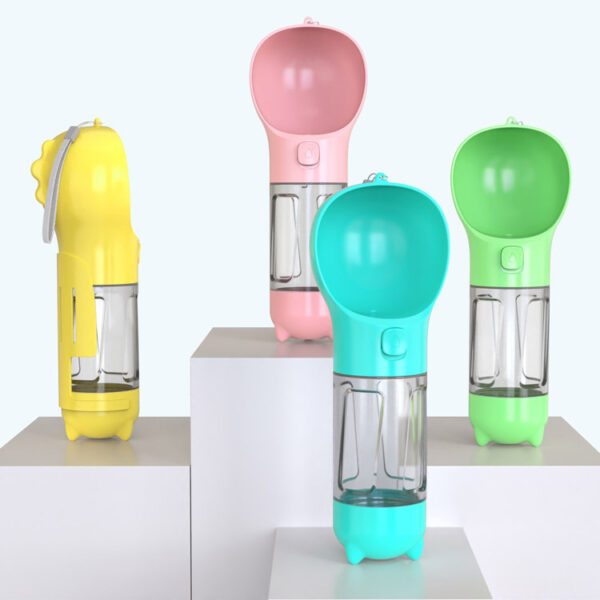 Water Bottle Feeder Bowl Garbage Bag Storage Portable