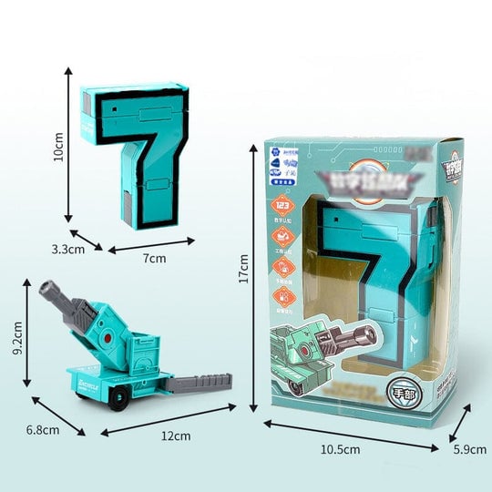 🔥2023 Hot Sale🔥Toy Deformation Number Transform Robot gyerekeknek