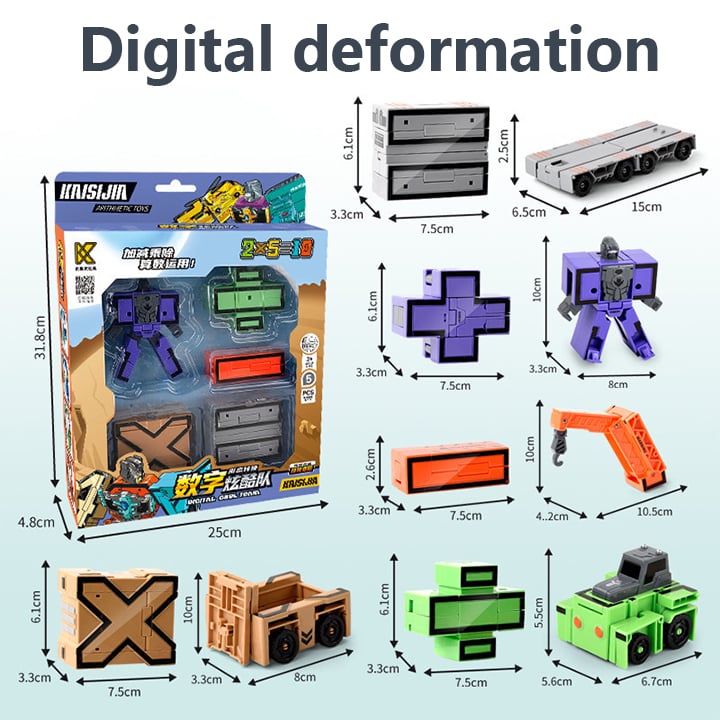 🔥2023 Hot Sale🔥Toy Deformation Number Transform Robot gyerekeknek