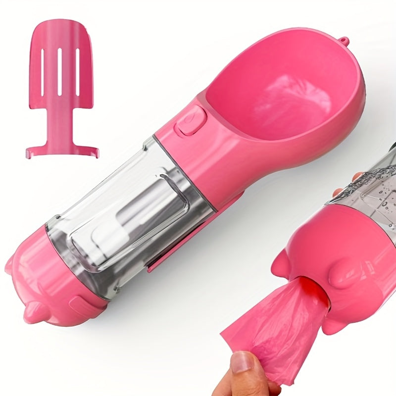 Water Bottle Feeder Bowl Garbage Bag Storage Portable