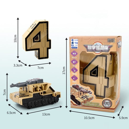 🔥2023 Hot Sale🔥Toy Deformation Number Transform Robot gyerekeknek